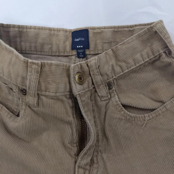 Boys Gap Kids Beige Corduroy Slacks Pants Size 8 - Picture 2 of 3